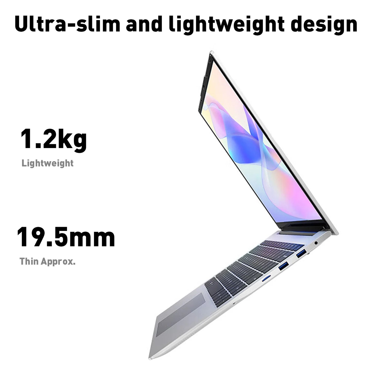 LENO 14.1"Laptop 16GB RAM 2TB SSD Windows 11 Intel N3700 Ultra Slim Notebook Gamer 1920*1080  Display Office Study Computer PC