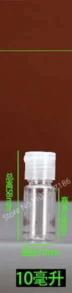 Lot de 30/50/100 flacons compressibles en plastique de 5 à 120 ml avec bouchon à clapet, en PET, pour lotion, shampoing, échantillons cosmétiques, flacons de voyage