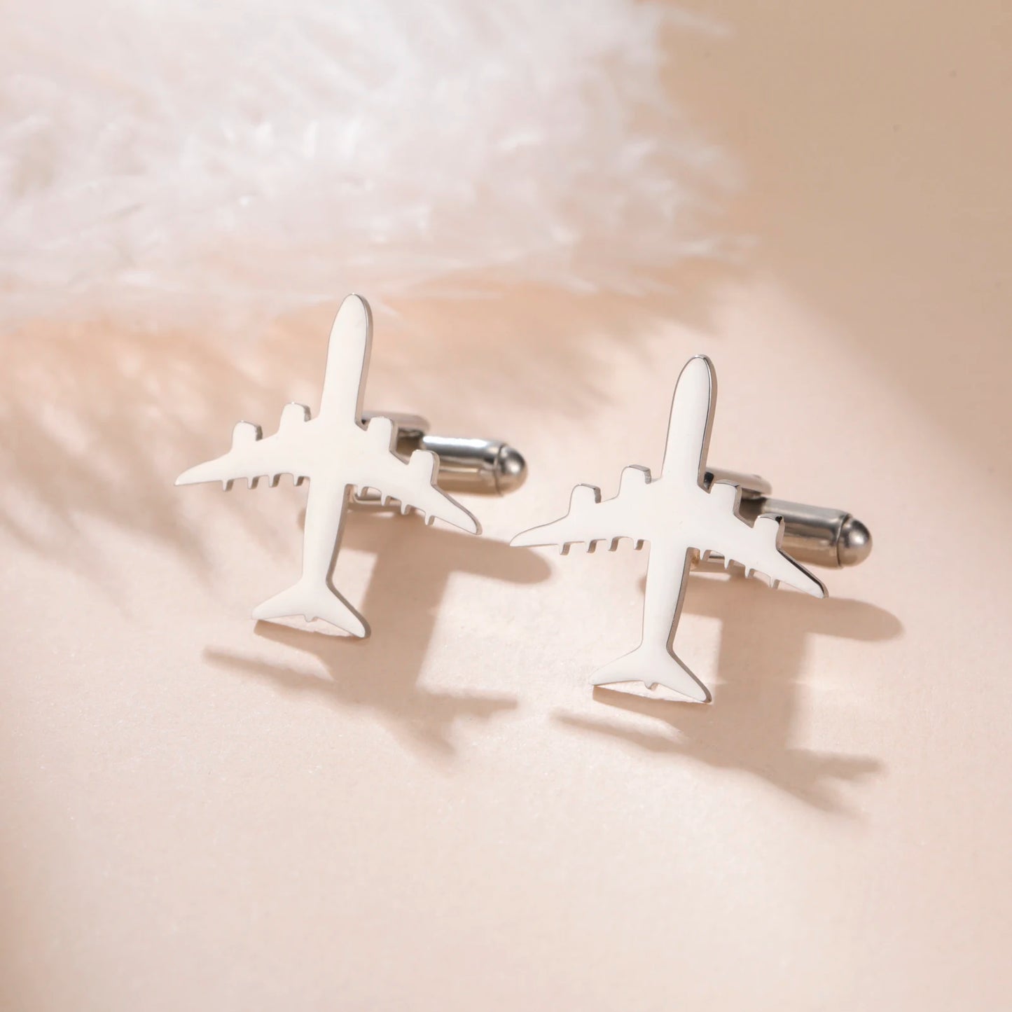 Boutons de Manchette Avion Cazador pour Homme Accessoires Cadeau Pilote Boutons de Manchette de Chemise en Acier Inoxydable Vente en Gros Mariage Anniversaire Tendance