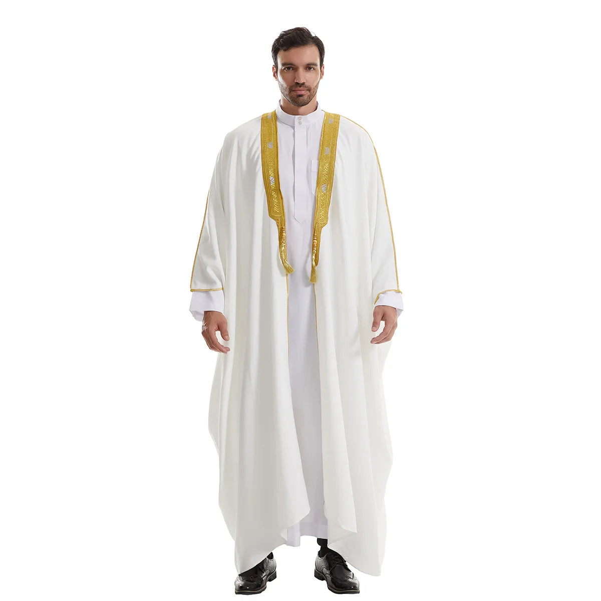 Eid Muslim Men Jubba Thobe Dishdasha Open Abaya Islamic Ramadan Cardigan Robe Saudi Arabic Musulman Caftan Dubai Djellaba