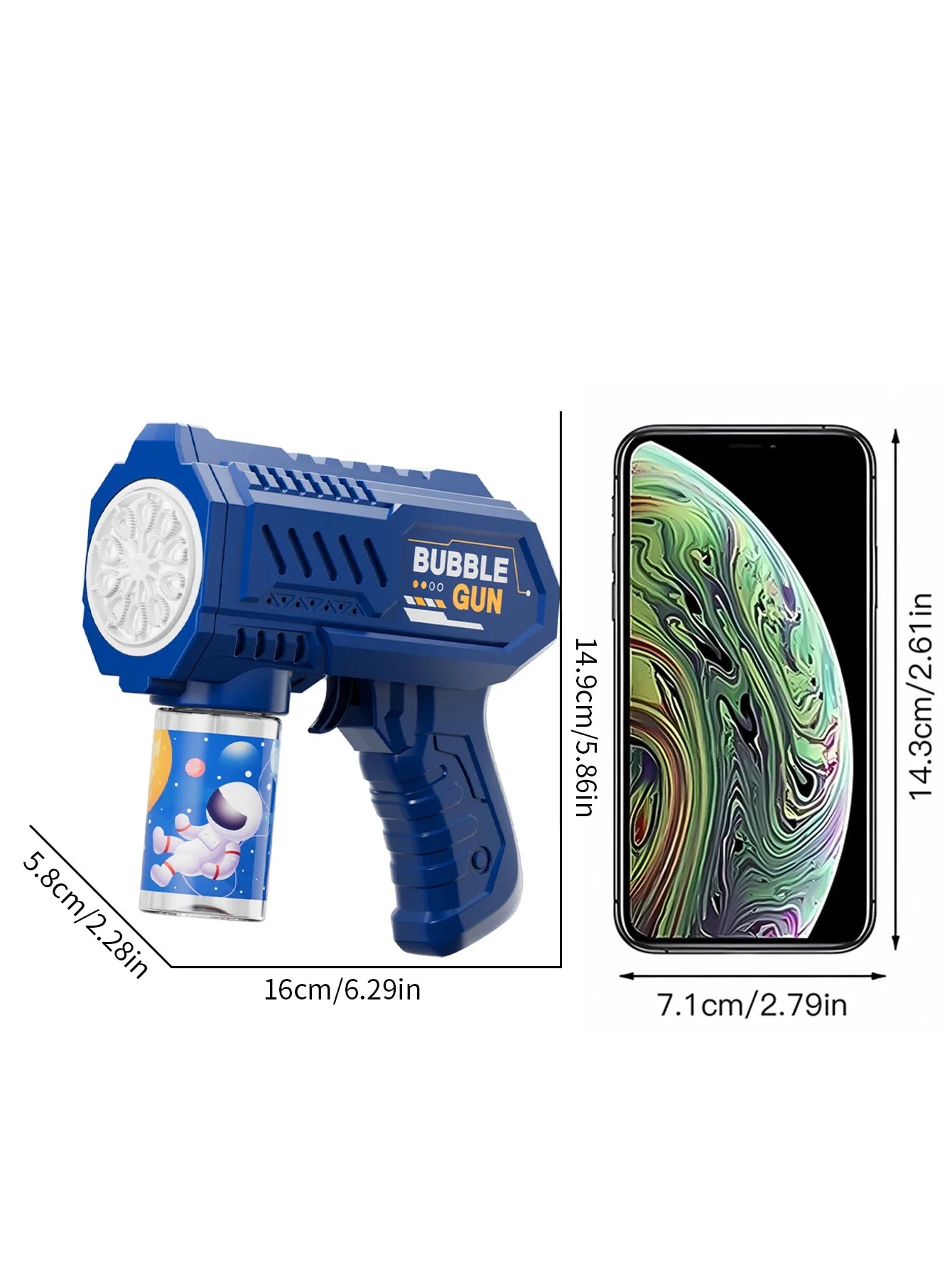 Vollautomatische Blasenpistole Raketen-Blasenmaschine Automatischer Gebläse mit Blasenflüssigkeit Spielzeug für Kinder Strand Outdoor-Blasengeschenke
