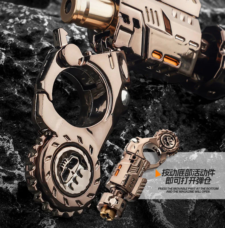 EDC Metall Multi Spielbarkeit Ratsche Flip Antistress Spielzeugpistole Auswurfschale Stressabbau Fidget Spinner Fidgeting Spielzeug Geschenke
