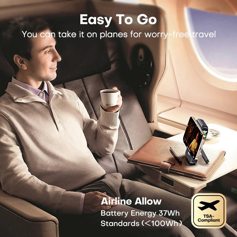 Batterie externe QOOVI Qi2 10000 mAh sans fil PD20W, charge rapide, chargeur portable pour iPhone, Samsung, iWatch, Airpod