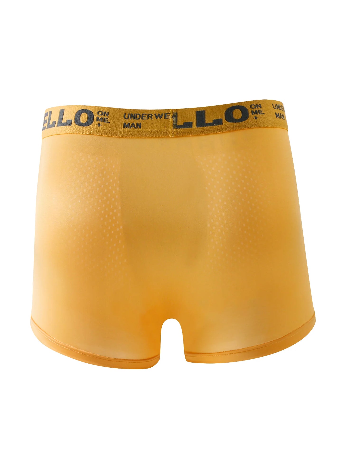 6er-Pack Herrenunterwäsche Semi-Mesh Boxer Shorts – „HELLO“-Bund, leicht, weich und atmungsaktiv Herrenunterhosen