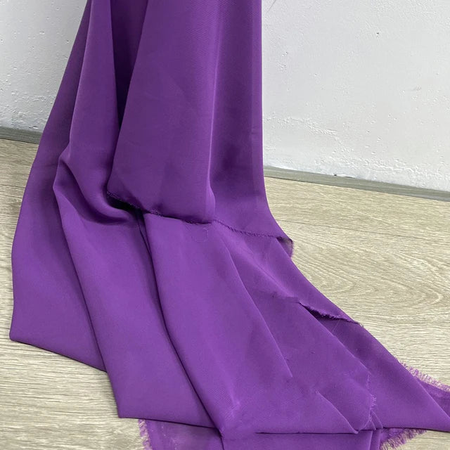Tissu en mousseline pour robes, jupes, chemises, vêtements, décorations et projets de couture DIY, rose et violet