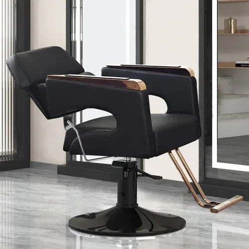 Chaise de Salon de Luxe Lifter, Protecteur en Métal, Dossier, Chaise de Barbier Pivotante, Fauteuil Confortable Nordique, Cadeira De Cabeleireiro, Mobilier de Salon