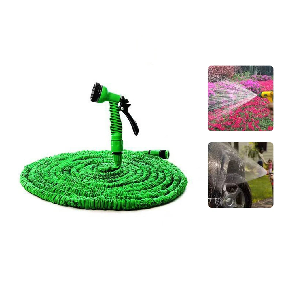 Tuyau d'eau télescopique, tuyau d'eau de jardin, pistolet à eau haute pression, tuyau d'eau de lavage de voiture de jardin
