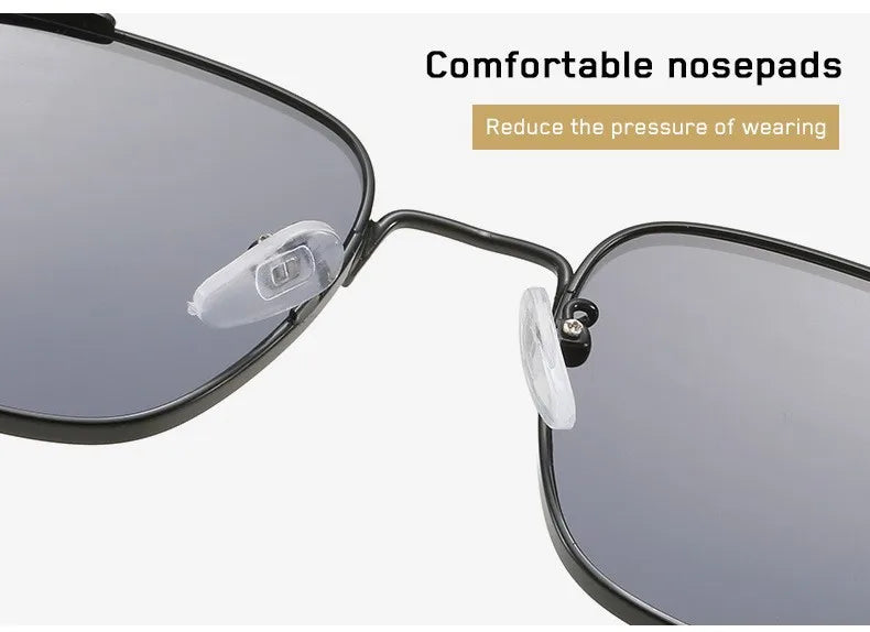New Eyeglasses Vintage Steampunk Square Metal Sunglasses Fashionable Versatile Unisex Eyewear Unique Statement Style Sun Glasses