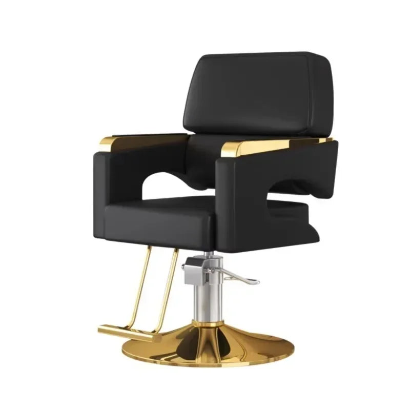 Chaise de Salon de Luxe Lifter, Protecteur en Métal, Dossier, Chaise de Barbier Pivotante, Fauteuil Confortable Nordique, Cadeira De Cabeleireiro, Mobilier de Salon