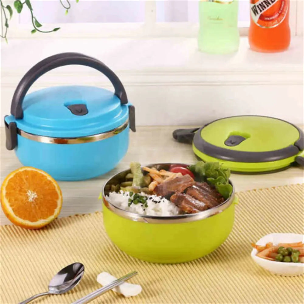 Tragbare, auslaufsichere isolierte Lunchbox für Kinder und Erwachsene, Behälter für warme Speisen, Warmhaltebox, Vakuum-Thermobox