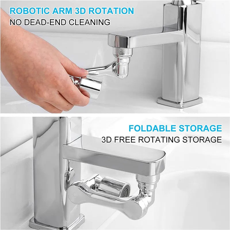 Tête de pulvérisateur de robinet à rotation universelle 1080°, adaptateur 22/24mm, extension de robinet de lavabo, aérateur, mousseur, buse de robinet de cuisine