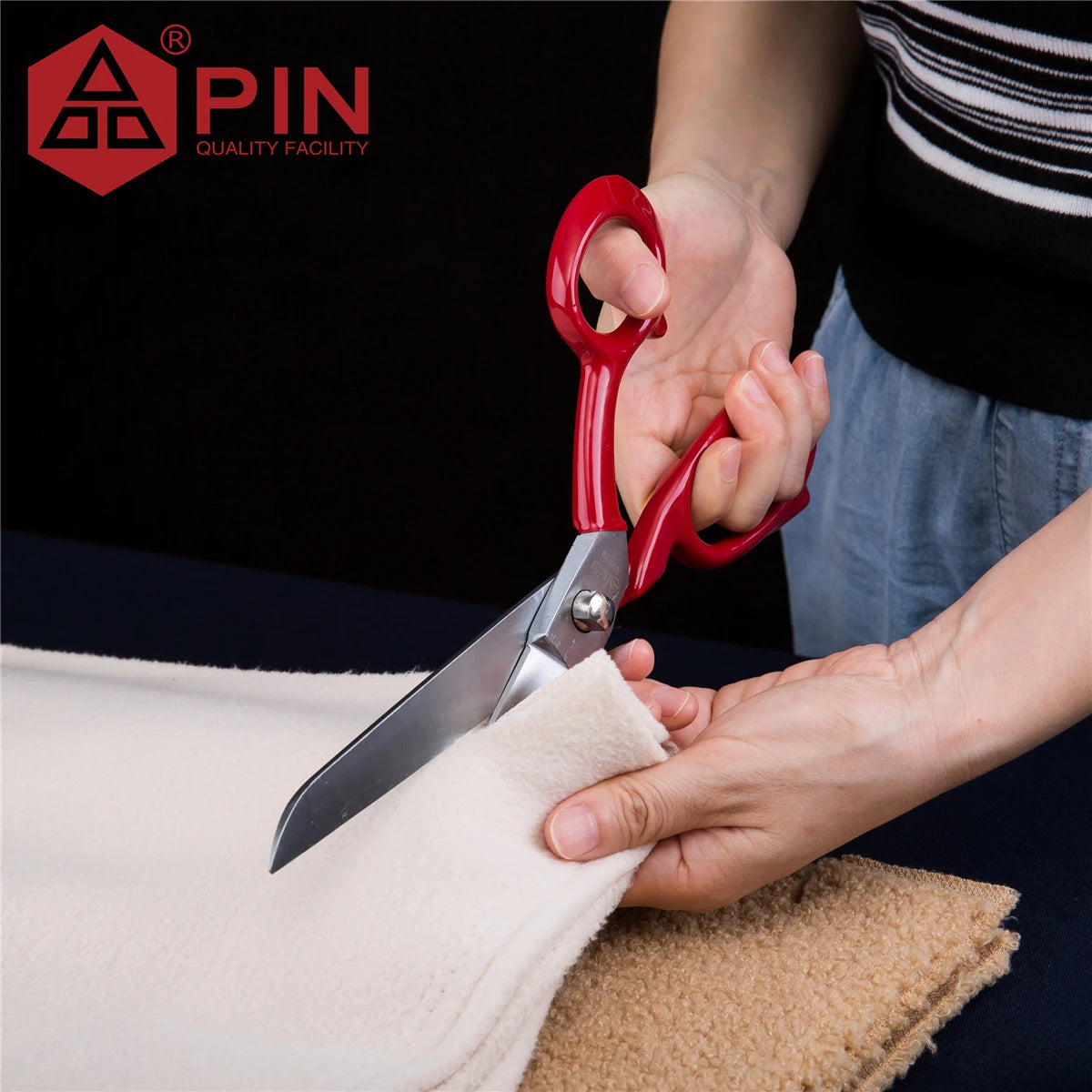 PIN Ultra Sharp Stoffschere 8" 10" 12", robuste Edelstahlschere für Nähen, Leder & allgemeine Schneidearbeiten