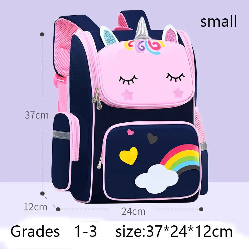 Kinderrucksack für Mädchen Einhorn Kinderrucksack Regenbogenaugen Schultasche Teenager Mädchen Rucksack für Reisen Wasserdicht Mochilas