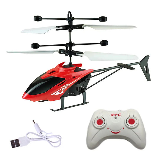 Mini drone RC rechargeable, hélicoptères RC télécommandés antichute, jouets pour enfants avec différents motifs