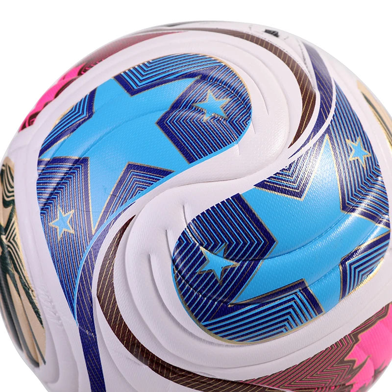 Ballon de football de haute qualité 2022, taille officielle 5, en PU, sans coutures, résistant à l'usure, pour match et entraînement, Futbol Voetbal Bola