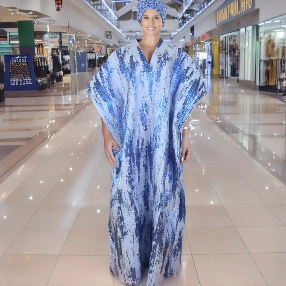 Empfehlen Sie luxuriöse, elegante Damenkleider aus Jacquardstoff, afrikanische Frauen Boubou, gehäkelter Umhang, afrikanische Kleidung