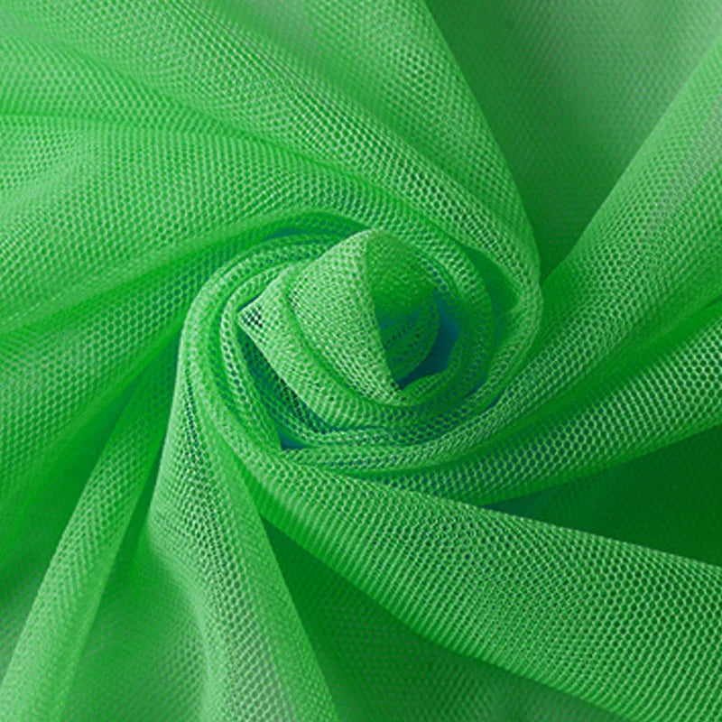 Tissu de Tulle à Mailles Douces Encrypté pour Coudre Décorations de Mariage Rideaux Moustiquaires Robe de Mariée Tissus de Couture DIY1m/5m/10m