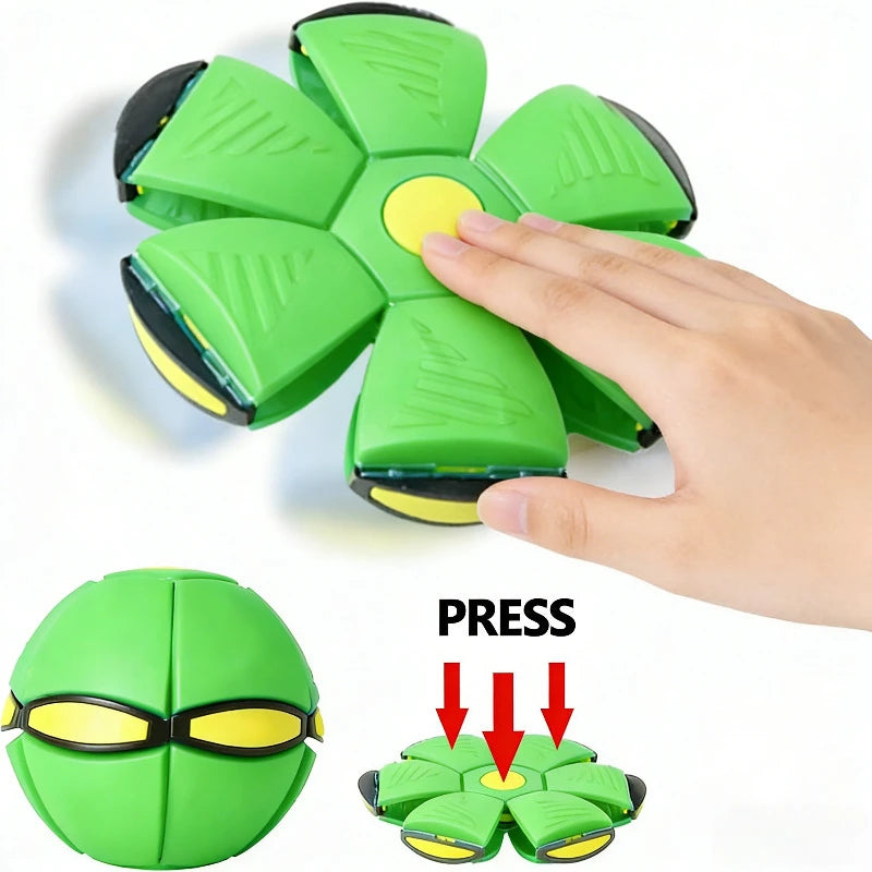 Jouets de plein air amusants Garçons Filles Balle soucoupe volante Jouet parent-enfant Balle magique de déformation du pied Pression du pied Balle de décompression et d'évasion