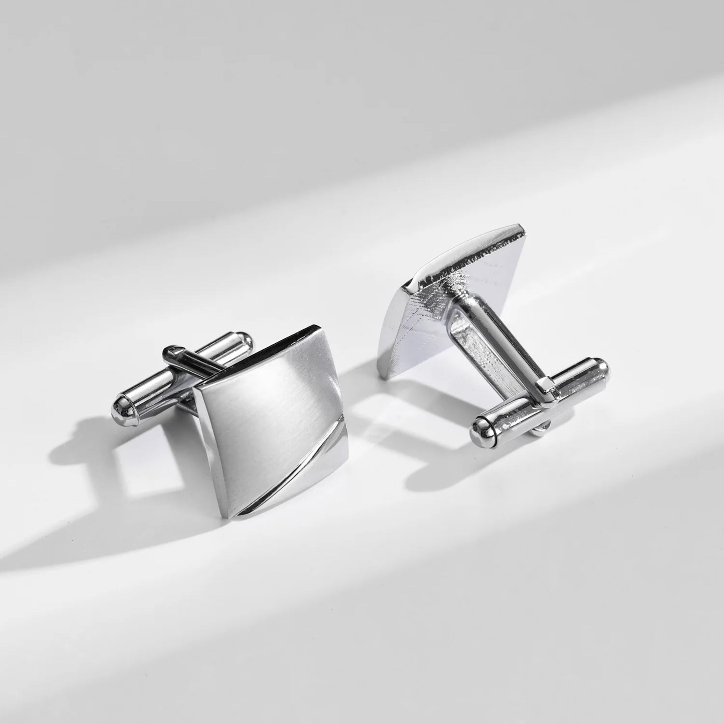 1 Paire Boutons De Manchette Carrés En Cuivre Et Pinces À Cravate Pour Hommes, Cadeaux De Mariage De Luxe, Bijoux De Mode, Poignets Pour Hommes