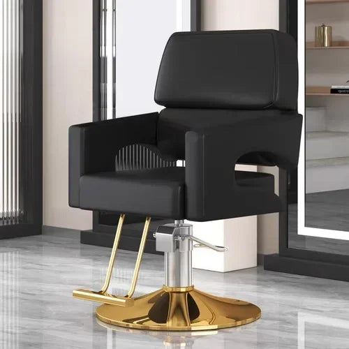 Chaise de Salon de Luxe Lifter, Protecteur en Métal, Dossier, Chaise de Barbier Pivotante, Fauteuil Confortable Nordique, Cadeira De Cabeleireiro, Mobilier de Salon