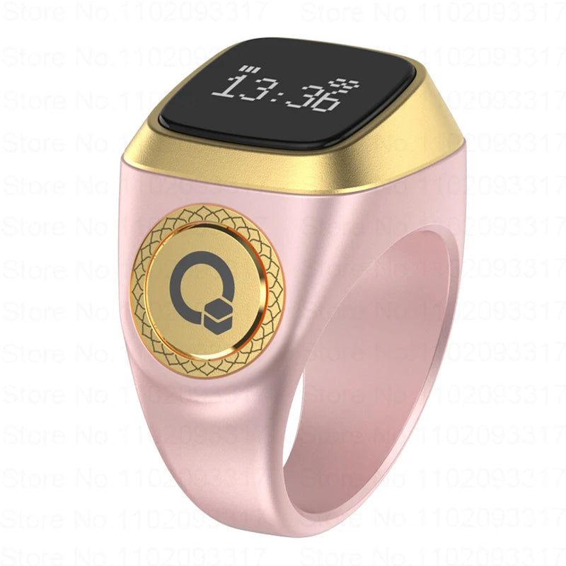 Bague intelligente Zikr IQibla Tasbih Tally Compteur numérique électronique pour musulmans Rappel de vibration de l'heure de la prière Étanche