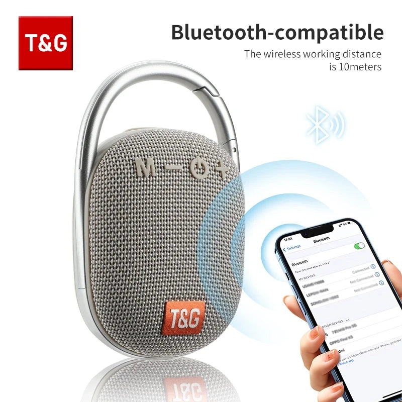 Mini enceinte Bluetooth portable, boîte à musique sans fil, petit caisson de basses, basse, PC, TV, radio FM, étanche, Caixa De Som Mp3