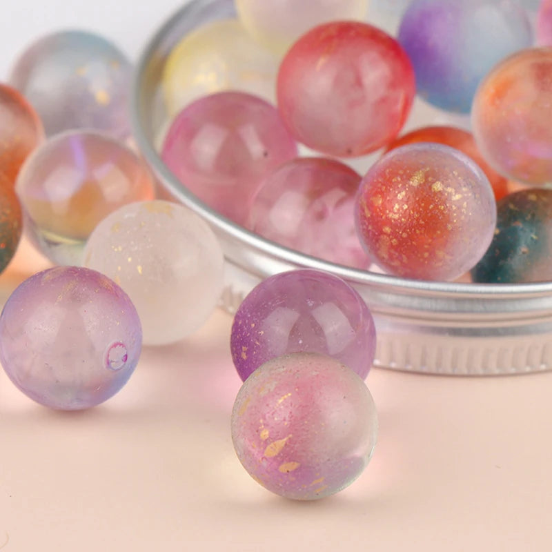 50 Stück 12mm Glasmurmeln Kugeln Charms Kugelautomat Hausdeko für Aquarium Vase Spielzeug für Kinder