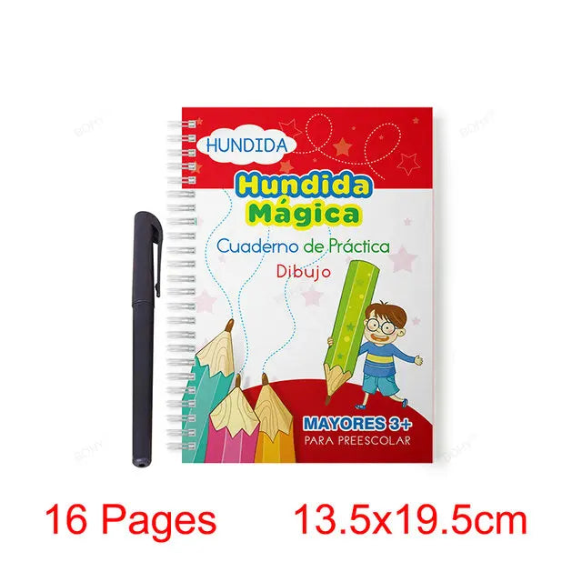 Sank Magic Practice Deutsch Übungsbuch Stift Spanisch Kalligraphie Für Kinder Kostenloses Abwischen Englisch Französisch Wiederverwendbares Schreiblernbuch Kostenloser Versand