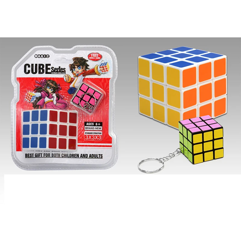 Yisheng Magic Cube 3x3 Puzzle Jouets Éducatifs Casse-tête en Fibre de Carbone Transfert Thermique Cubes Couleurs Macaron Bonbon Cadeau pour Enfants