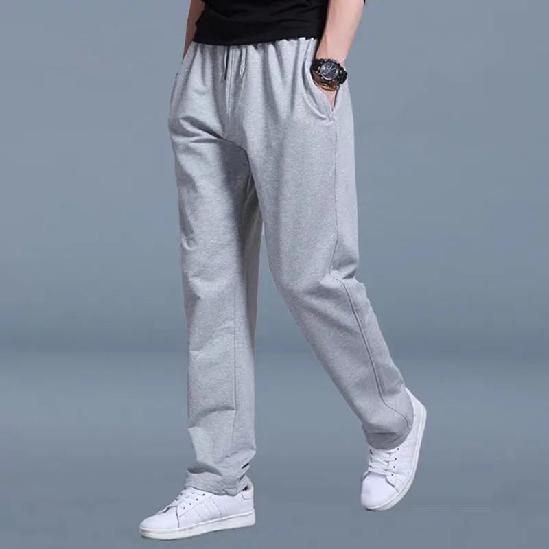 2025 neue Jogginghose Herren Trainingshose Sportbekleidung Gestrickter Trainingsanzug Sporthose Hose Weites Bein Kleidung
