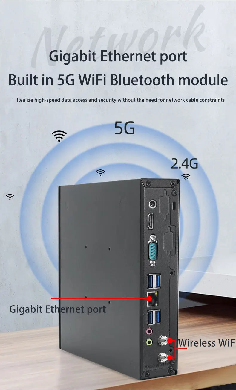 Intel Mini Desktop PC for Business - 16GB RAM 512GB SSD Wifi5 Win11 pro Core I3/i5/i7/i9 I7-4th School Office Computer