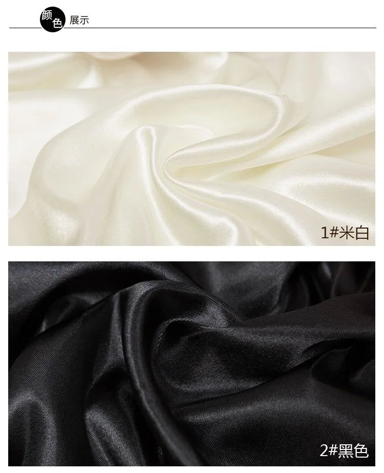 0.5m/1m/5m Satin Lining Fabric For Sewing Dress Lining,Pajamas,Decoration Cloth Tablecloth Decorative Fabric Handmade DIY Fabric