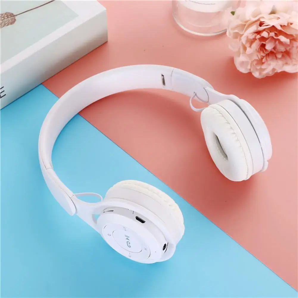 Écouteurs sans fil Bluetooth pour enfants, Casques stéréo pliables, Casques de jeu supra-auriculaires pour Android iOS