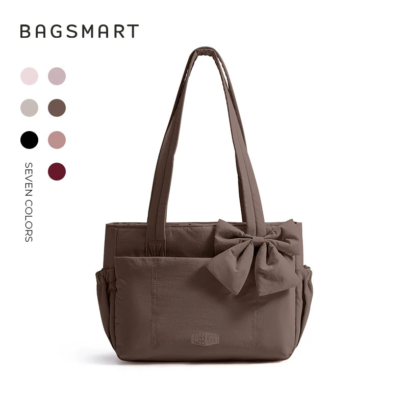 BAGSMART Vielseitige Reise-Tragetasche für Damen, Pendeltasche, mehrere Taschen, Umhängetasche, College-Schultasche, Schultertasche