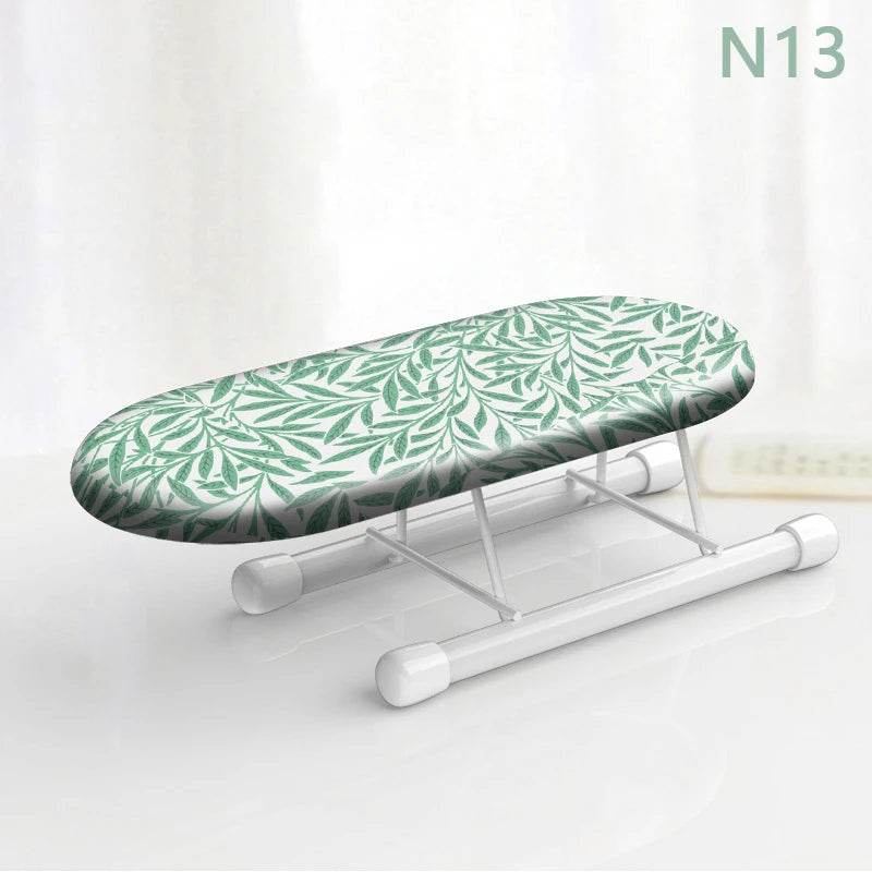 Folding Mini Ironing Board with Folding Legs Portable Household Clothes Ironing Rack Home Supplies Heat Resistant Ironing Cover