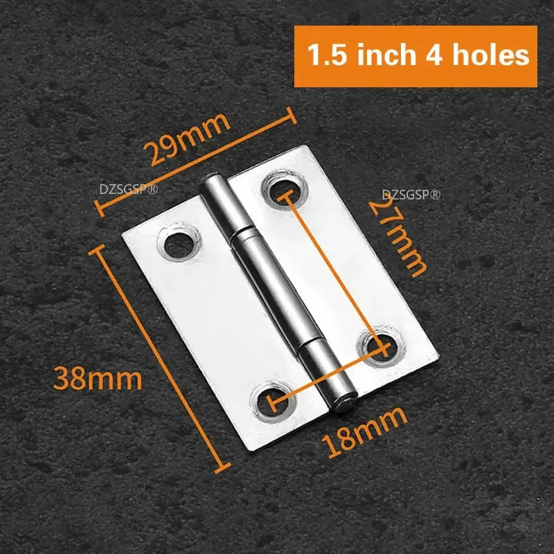 Zubehör 304 Edelstahl Flache Tür Dickes Hochwertiges Scharnier 1/1.5/2/2.5/3/4 Zoll 2 Stück Türbandscharniere Möbelbeschläge