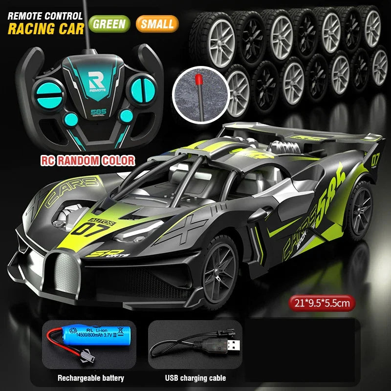 Ferngesteuertes Auto 4-Kanal Hochgeschwindigkeits-Drift-Rennwagen Elektro-Sportwagen Spielzeug Modell für Jungen Kinder Geburtstagsgeschenk