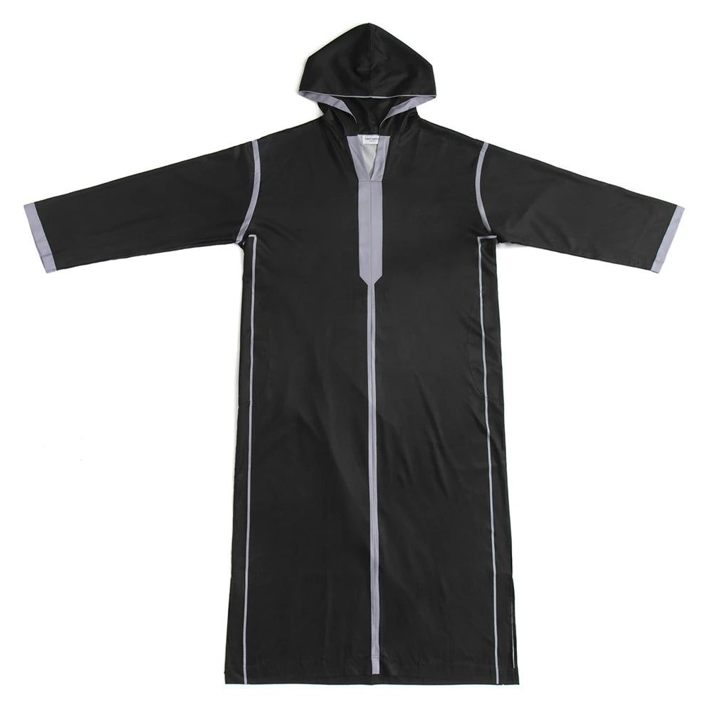Islam Herren Kapuzen Maxikleid Jubba Thobe Saudi Arabisches Gewand Marokko Kaftan Dubai Türkei Abaya Muslimische Kleidung Ramadan Abayas Kleid