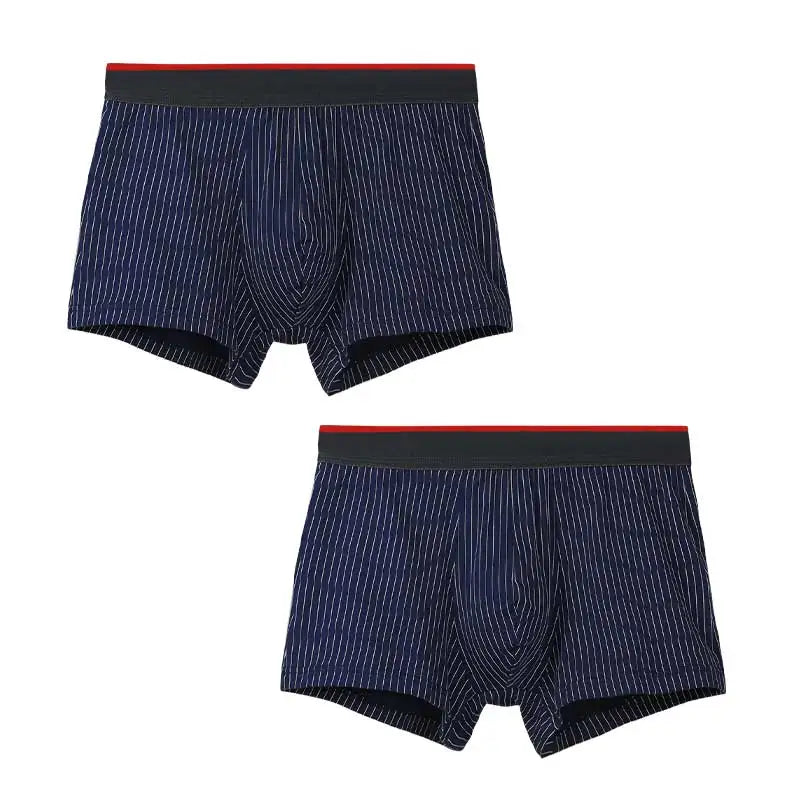 2 boxers homme en pur coton, slips, adolescents grande taille, shorts, sous-vêtements fins d'été