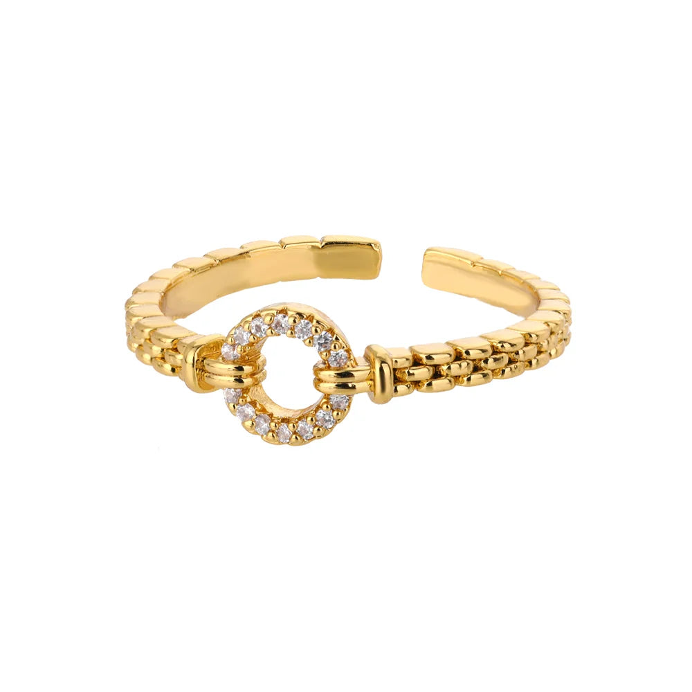 Edelstahlringe für Damen 2024 Trend Offener Goldfarbener Doppelperlenring Hochzeit Ästhetischer Schmuck Paar Geschenk anillos