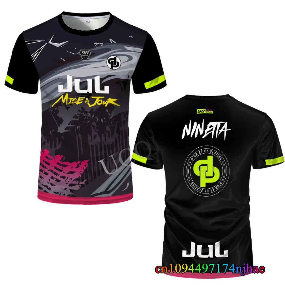 Maillot de football Homme Série Été 90 Minutes MM9 JUL T-shirt de sport en plein air décontracté et ample pour l'entraînement physique Tops pour enfants