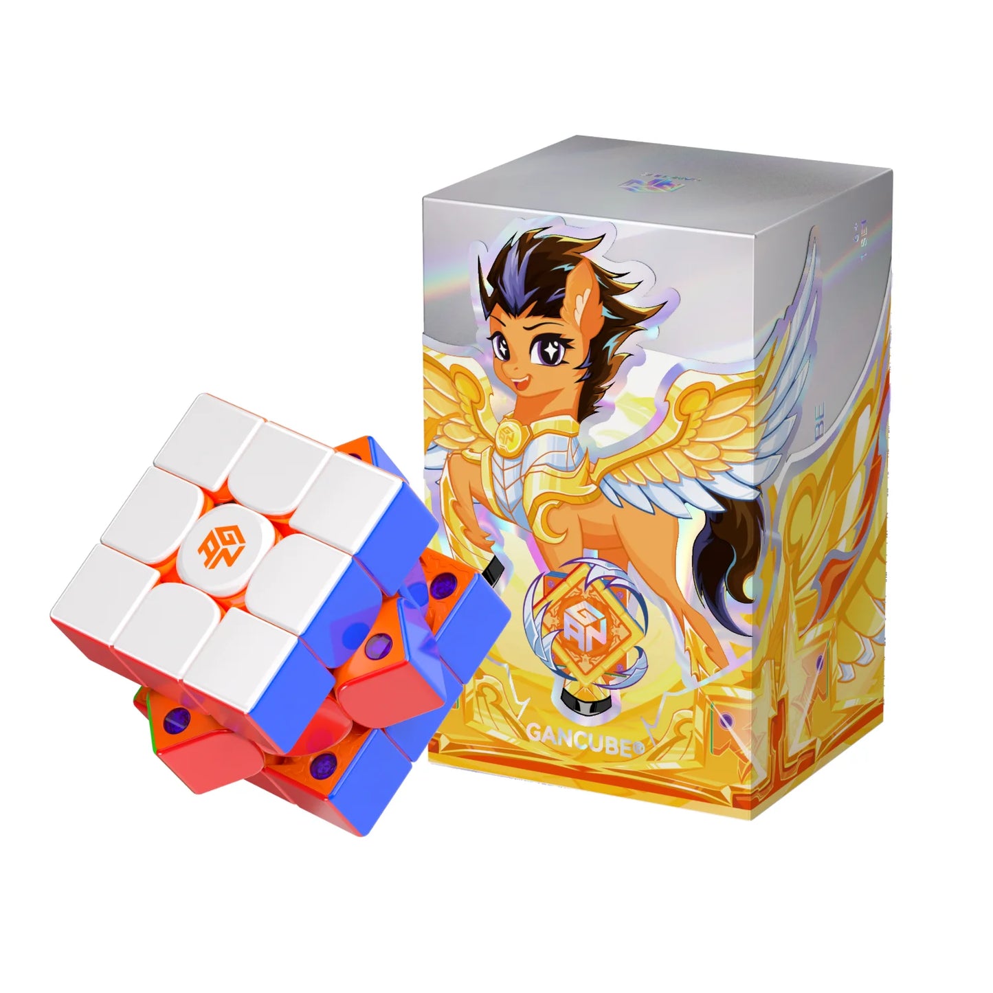[JudyCube] GAN V100 Maglev UV 3X3 Magnetic Magic Cube Fidget Toys GAN V100 leap Year of the Horse Limited Edition Cubo Magico