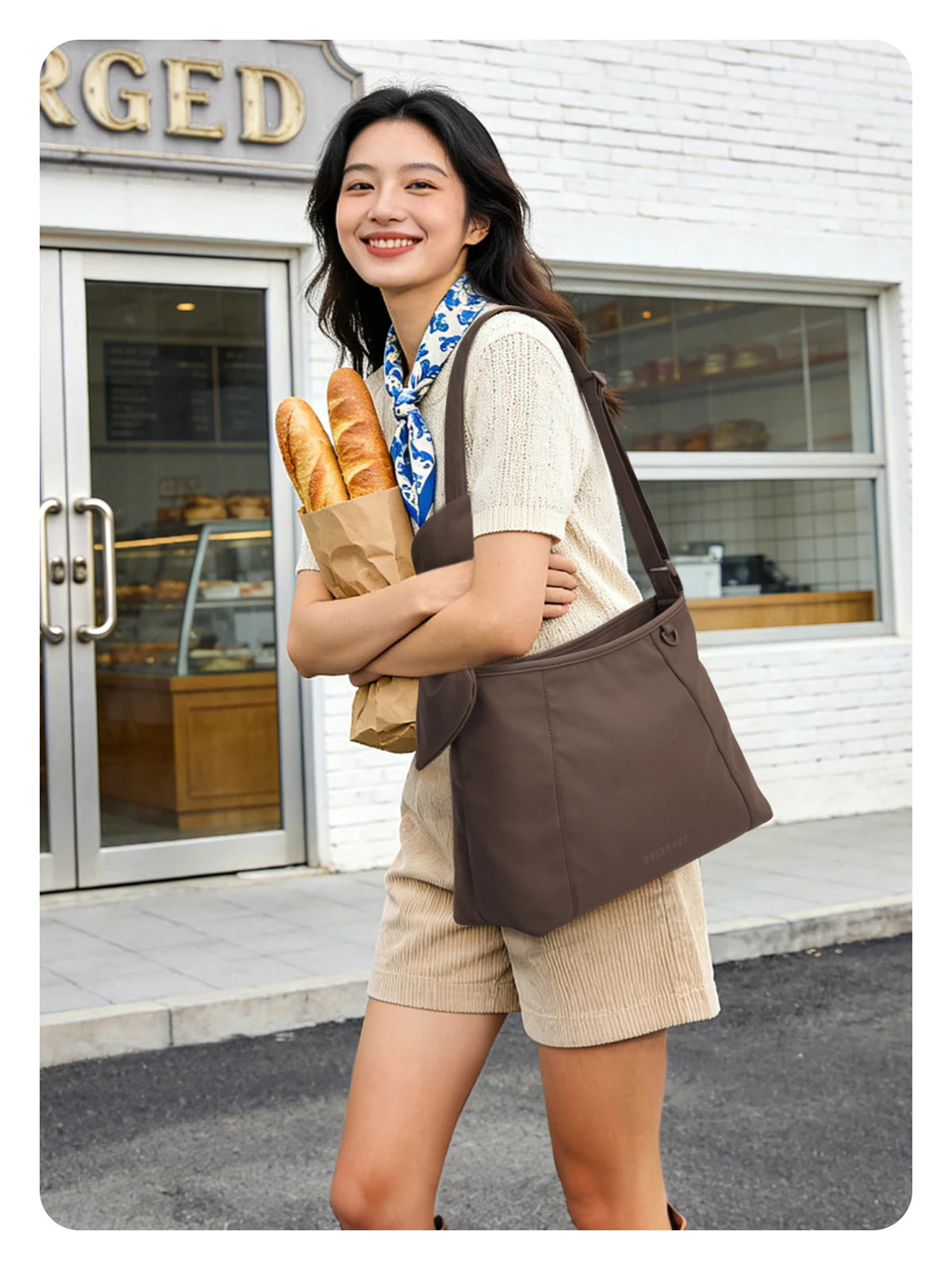 Sacs à bandoulière BAGSMART pour femmes, sac fourre-tout polyvalent léger et décontracté, sac à bandoulière pour le travail, sac hobo sous l'épaule