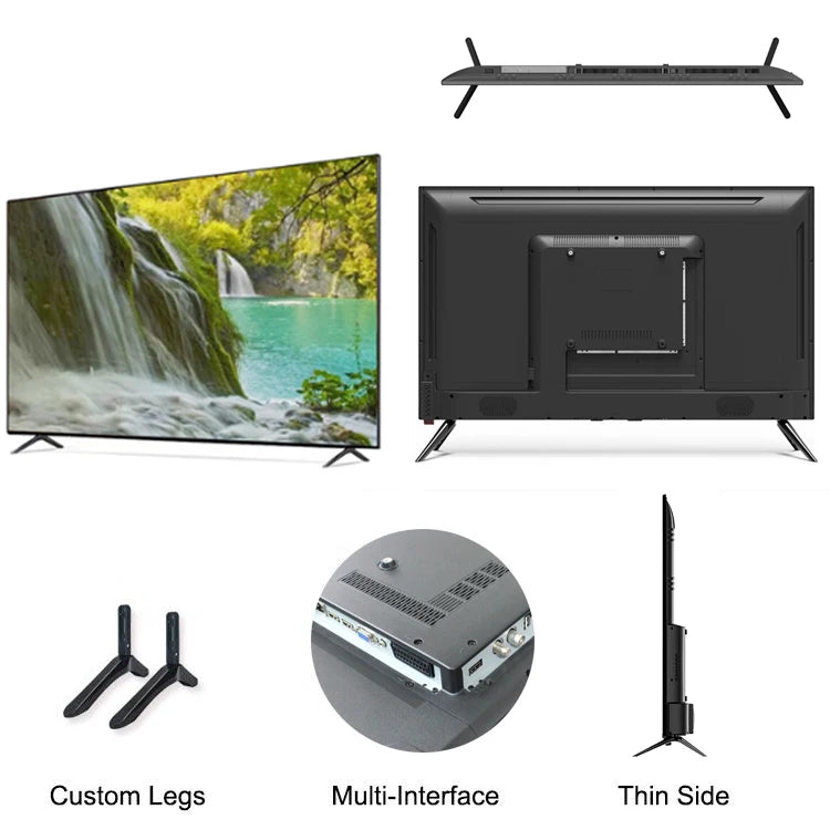 65 Zoll MiniLED OLED QLED 4K HD Fernseher 32 43 50 65 75 85 100 Zoll 4K Smart TV für Hotels und tragbaren Einsatz