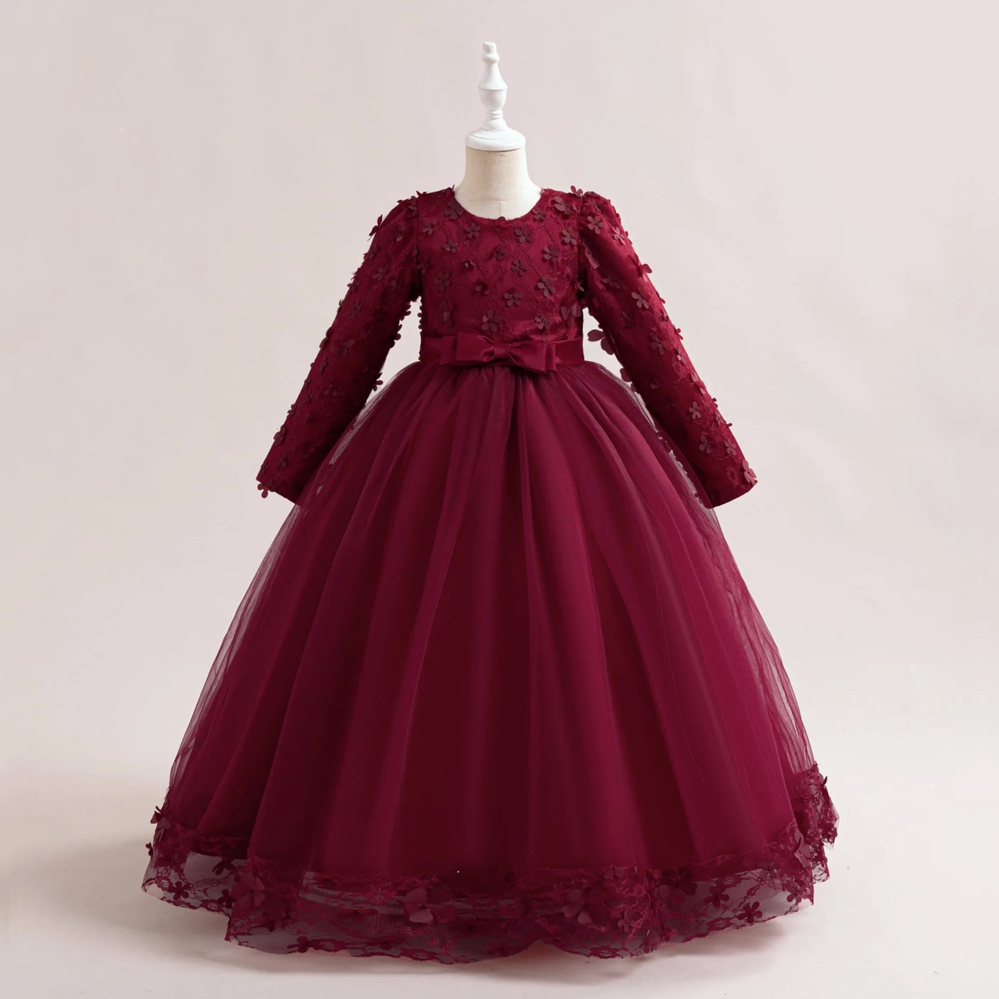 Robes de Soirée Broderie Fleur Fille Robe Décontractée Été Vacances Enfants Vêtements de Soirée Mode Variée Anniversaire Princesse Por