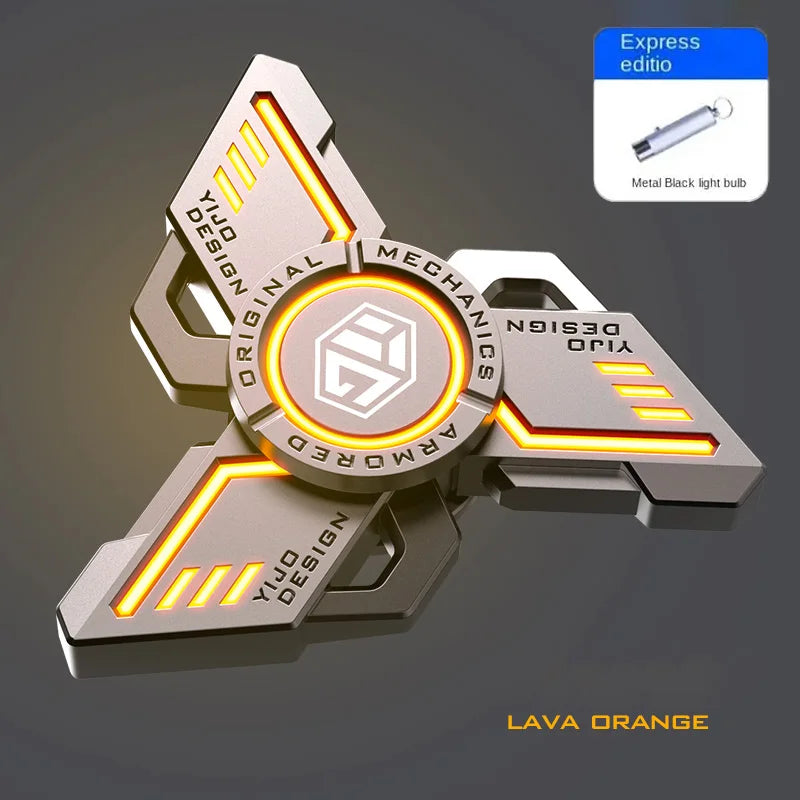Antistress EDC Leuchtende Fidget Spinner Legierung Metall Hand Spinner Nachleuchtender Kreisel Stressabbau Spielzeug Für Erwachsene Kinder Spielzeug
