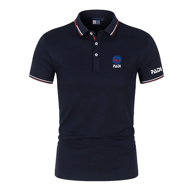 Herren Sommer Outdoor Freizeit POLO Hemd PADI Outdoor Sport Arbeit Freizeit Kurzarm Atmungsaktiv Bequem POLO Top