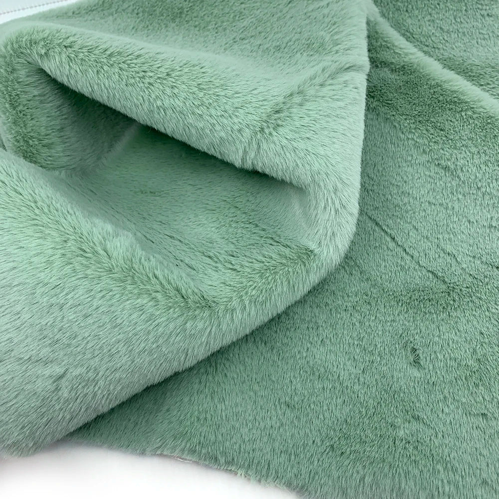 10mm Pile Length Fur Fabric Polyester Imitation Fur Fabrics Handmade DIY Encryption Thickening Fake Rabbit Hair Fur Plush Fabric