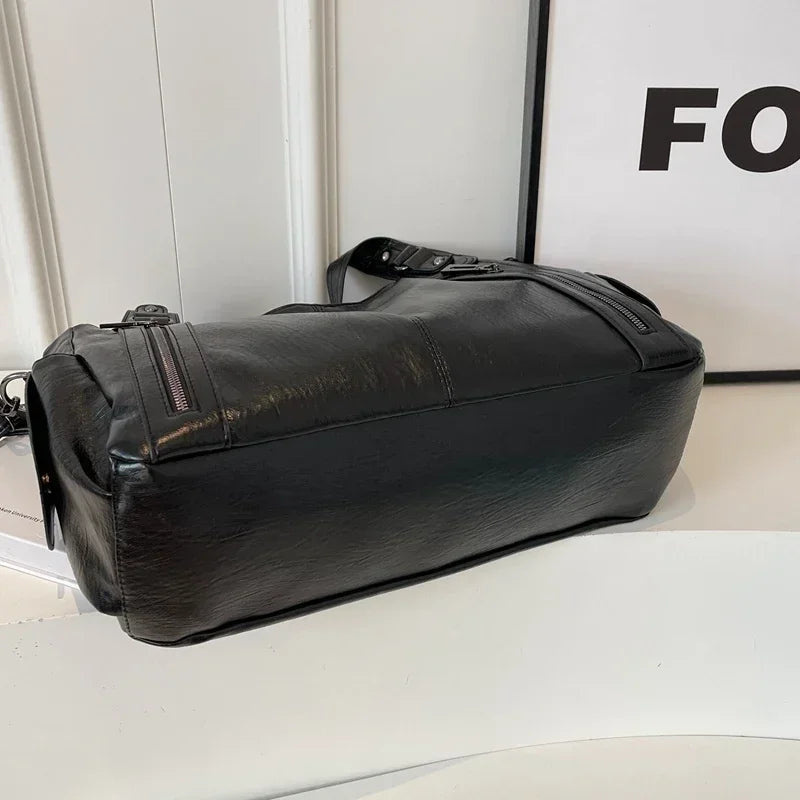 Heiß begehrte Umhängetasche mit weichem Innenfach 2024Hochwertige Damentasche in Kontrastfarben Mode Reißverschluss PU Damenhandtasche