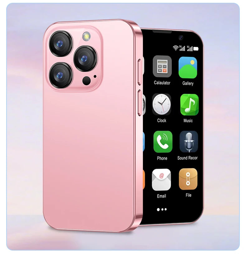 Mini Smartphone SERVO 16SE 16 Go ROM Android 9.0 Wifi Double SIM Veille Play Store 3G WCDMA Petit Téléphone Portable Intelligent 3.0" Nouvelle Version